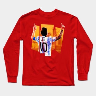 Iconic lionel messi celebration Long Sleeve T-Shirt